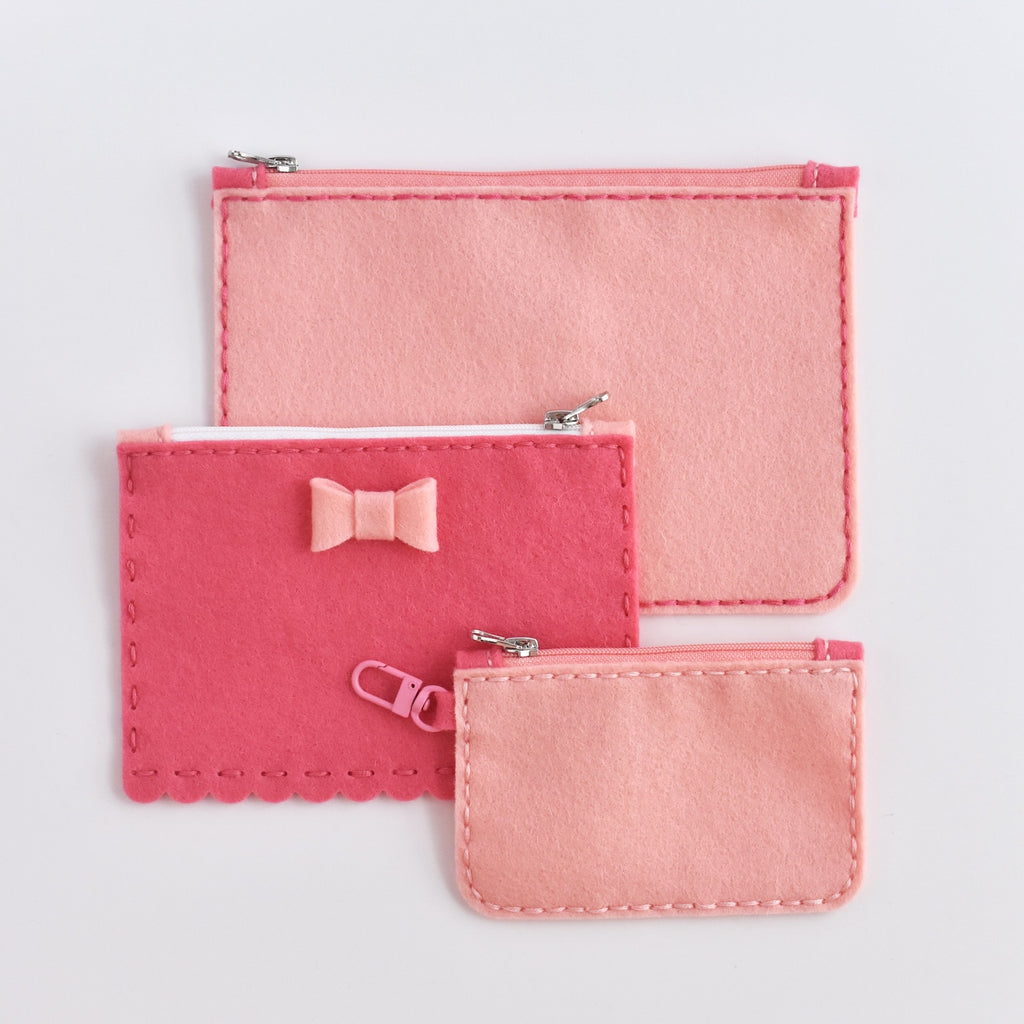 Benzie Design Zippered Pouch Deep Etch Dies tded068 pink bow