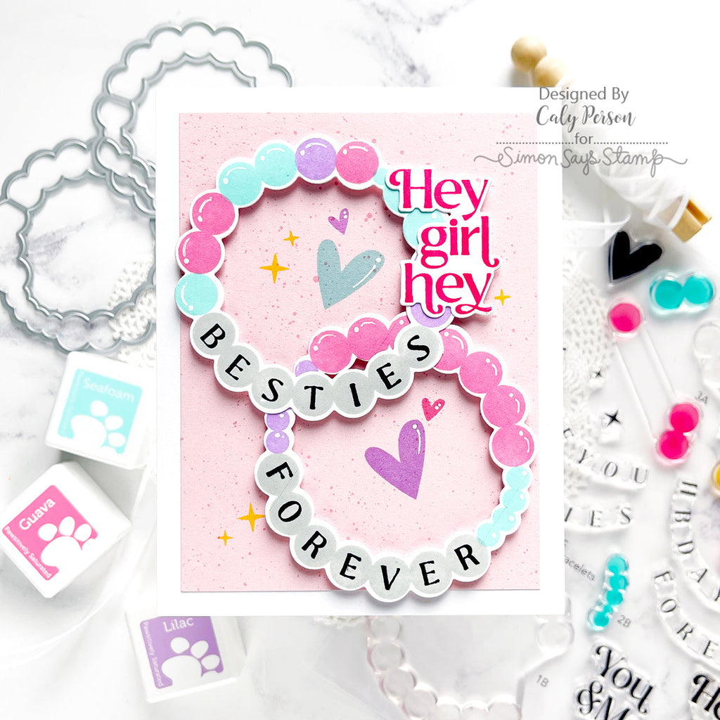 Simon Says Clear Stamps Bestie Bracelets 2041ssc Be Bold Friend Card | color-code:ALT03