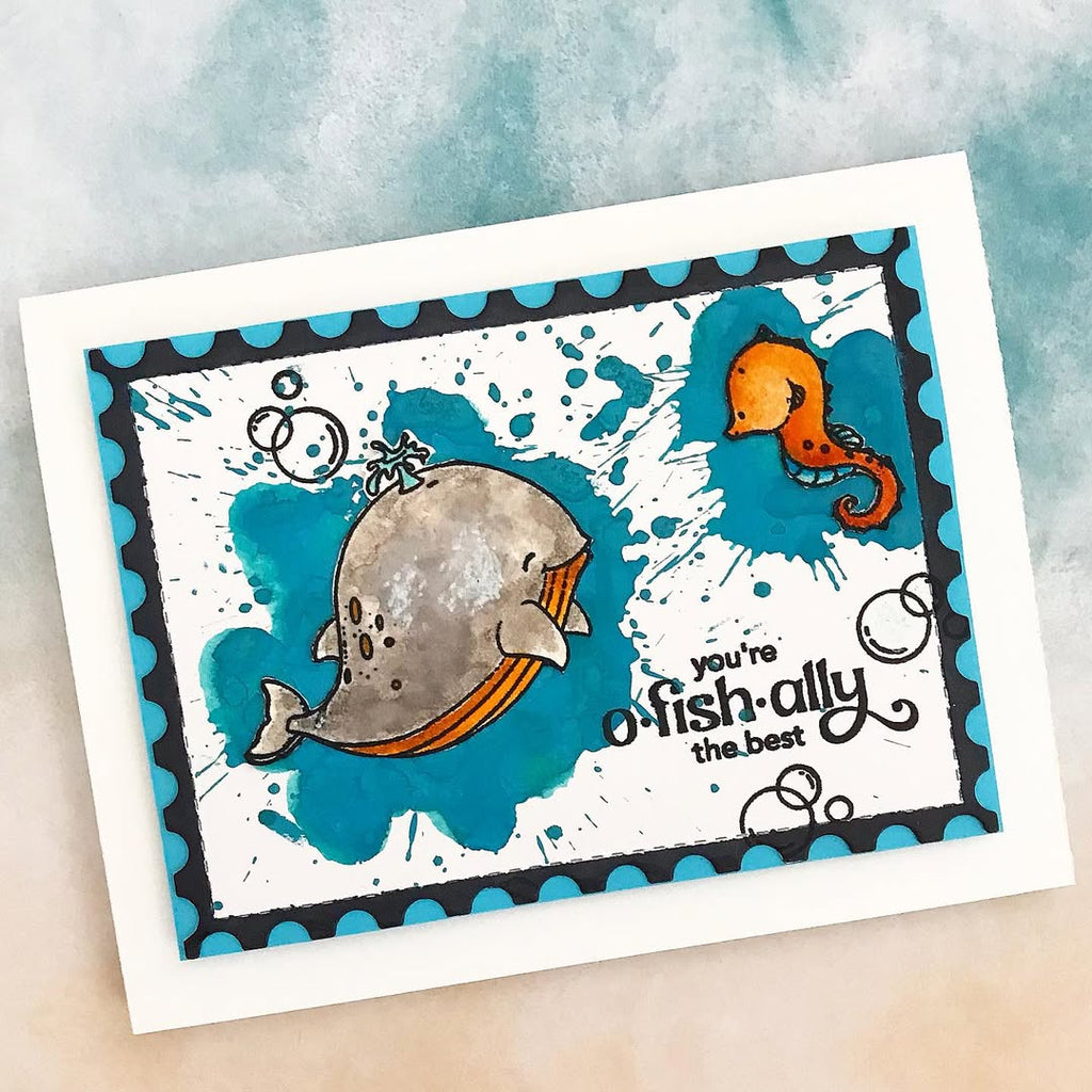 Simon Says Stamps and Dies Best Fishes set1001bf Friend Like You Friend Card