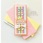 CZ Design Sentiment Strips Bestie czg055 Sweetheart Friend Card
