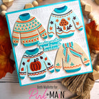 Pink and Main Comfy and Cozy Dies pnm902 cute sweaters card