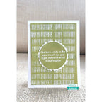 Gina K Designs Inside Edition Stamps bs77 one more candle on the cake doesn't age you, it just makes the world a little brighter happy birthday green background