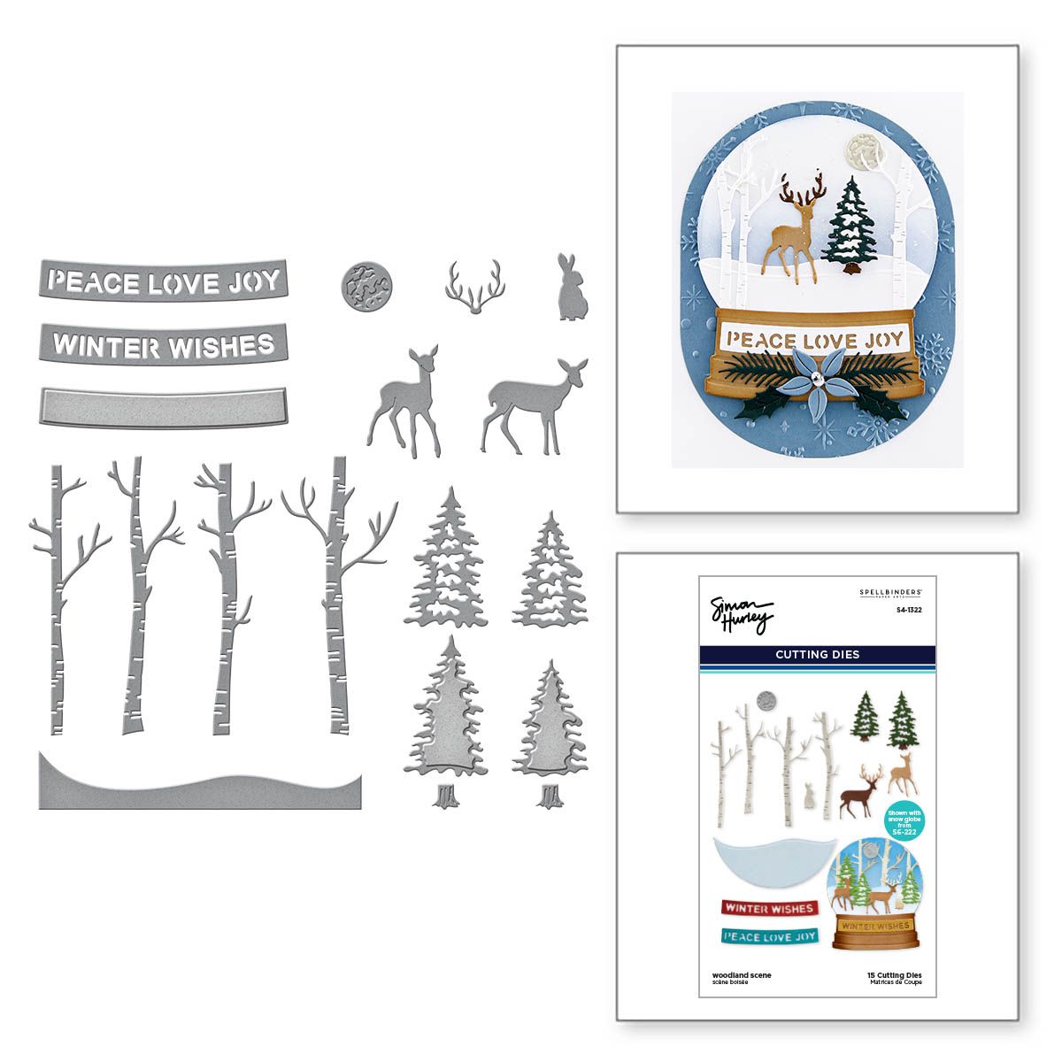 s4-1322 Spellbinders Woodland Scene Etched Dies product image