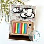 Trinity Stamps Stay Tuned TV Die Set tmd-288 breaking