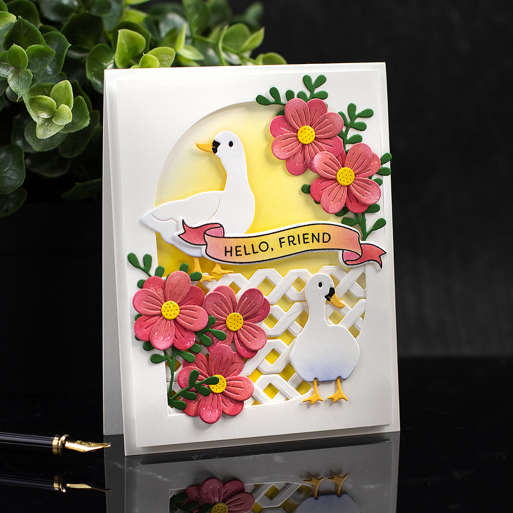 Simon Says Stamp Duck Trio Wafer Dies s1014 You Are My Favorite Friend Card | color-code:ALT12