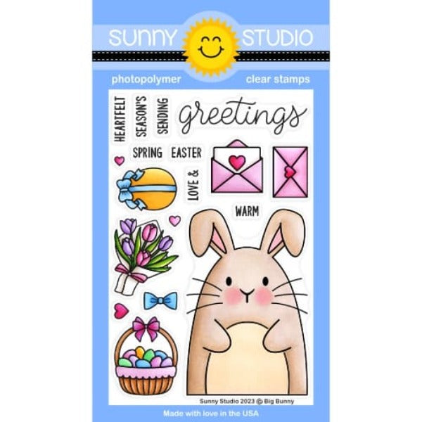 Sunny Studio Big Bunny Clear Stamps sscl-367