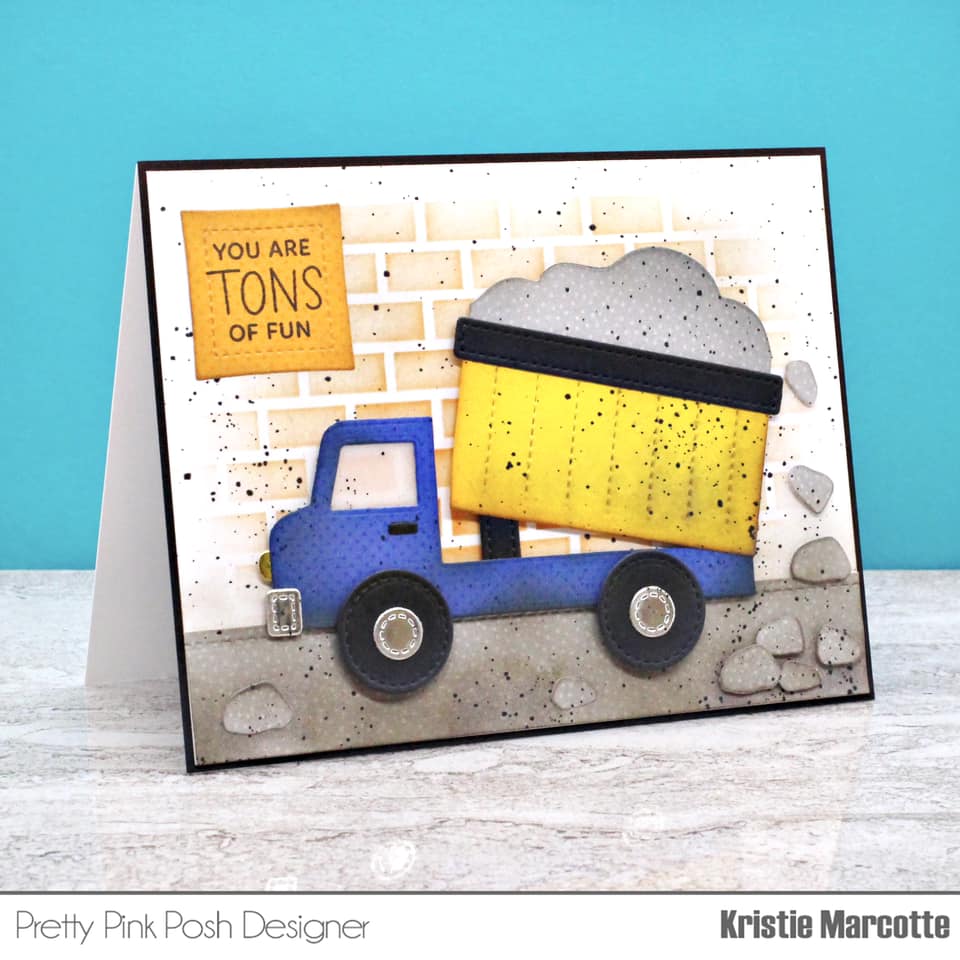Pretty Pink Posh Brick Background Stencil you are tons of fun