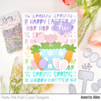 Pretty Pink Posh Easter Words Stencil hi