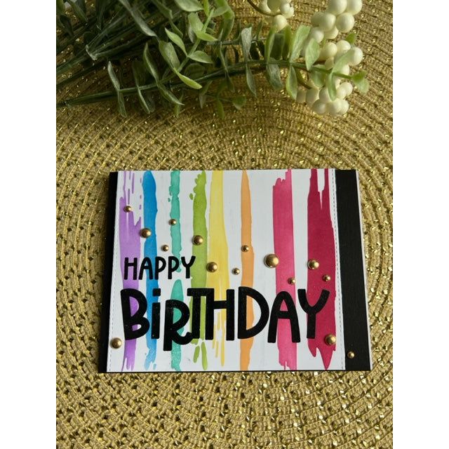 Simon Says Clear Stamps Big Bold Birthday sss302750c Stamptember Birthday Card