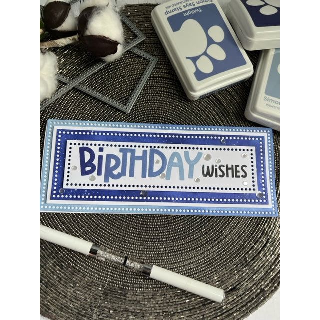 Simon Says Clear Stamps Big Bold Birthday sss302750c Stamptember Birthday Card