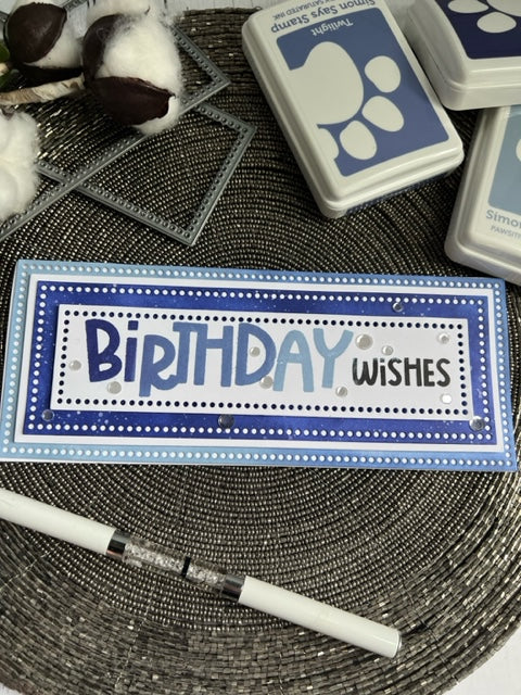Simon Says Clear Stamps Big Bold Birthday sss302750c Stamptember Birthday Card