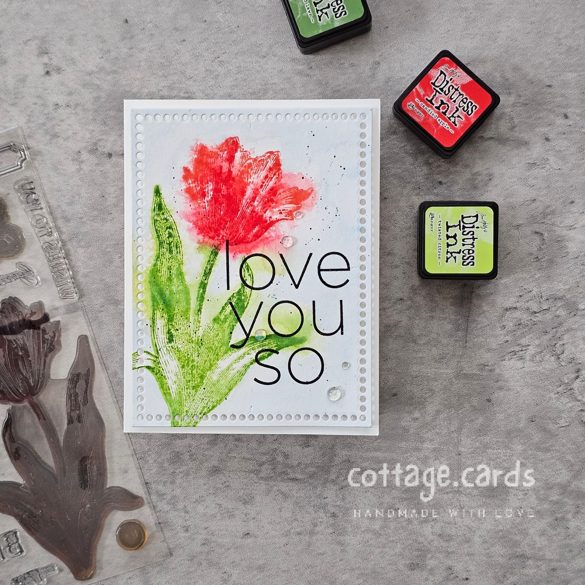 Simon Says Stamps and Dies Big Botanicals set963bb You Are My Favorite Love You Card