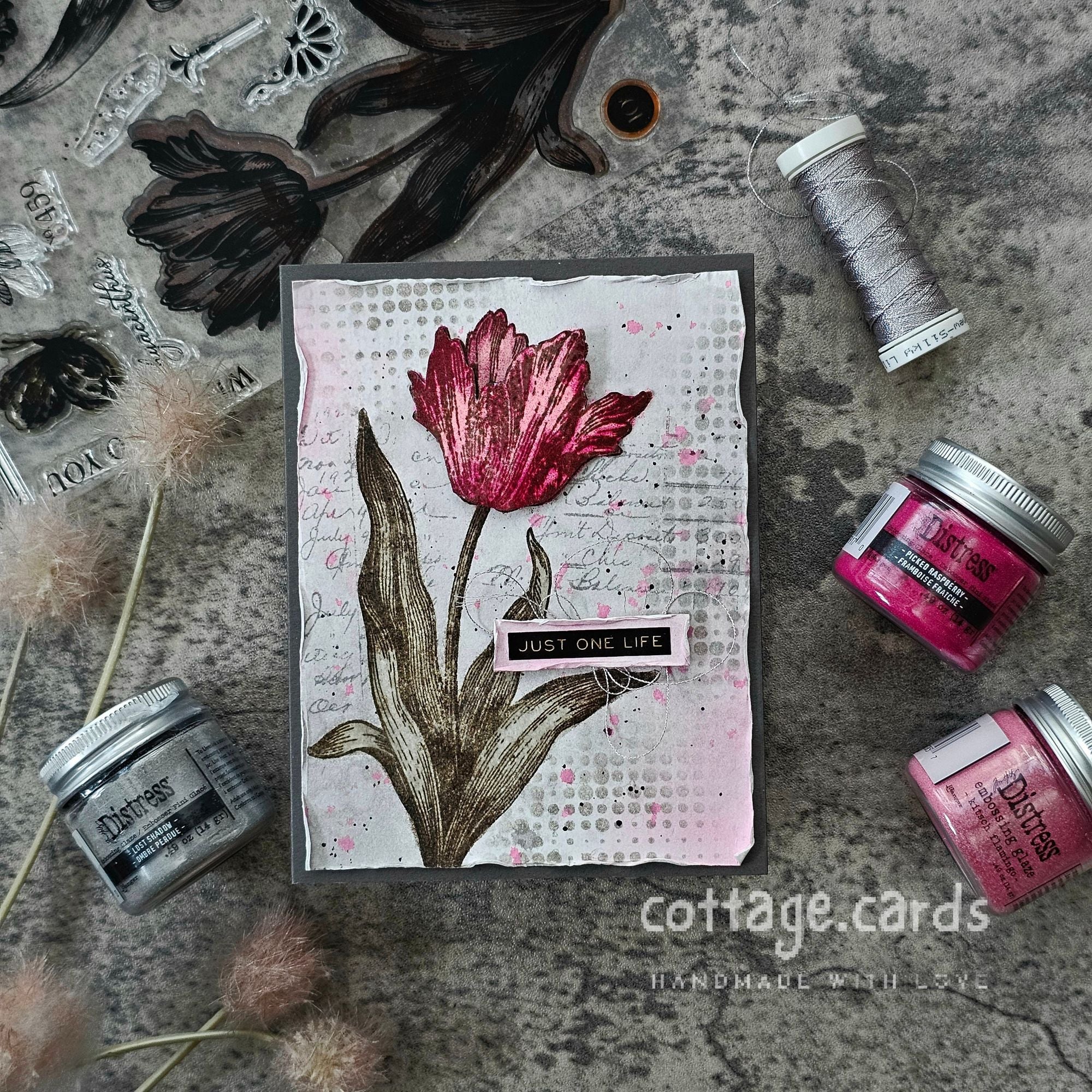 Simon Says Stamps and Dies Big Botanicals set963bb You Are My Favorite Floral Card