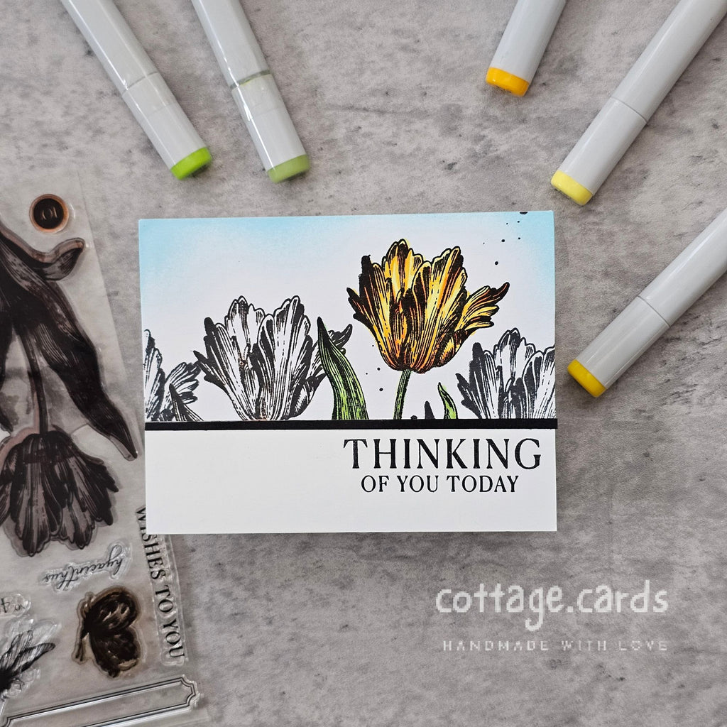 Simon Says Clear Stamps Big Botanicals 2197ssc You Are My Favorite Thinking of You Card