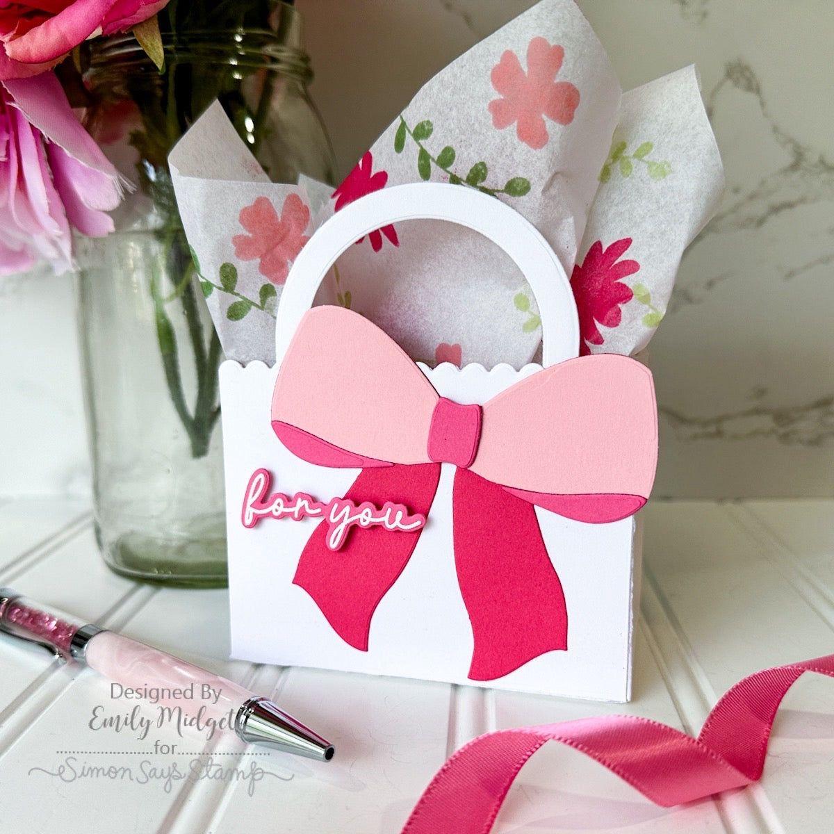 Simon Says Stamp Big Bow Wafer Dies 1132sd Stamptember Gift Bag | color-code:ALT05