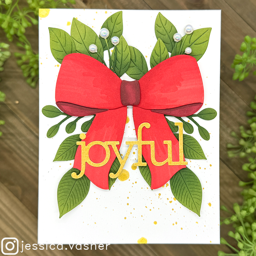Simon Says Stamp Big Bow Wafer Dies 1132sd Stamptember Christmas Card | color-code:ALT01