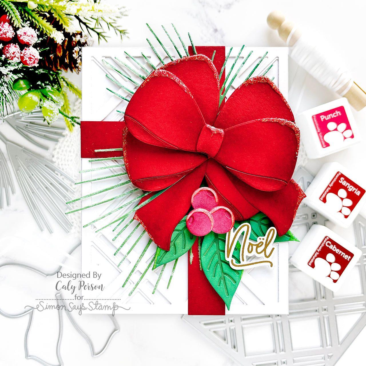 Simon Says Stamp Big Bow Wafer Dies 1132sd Stamptember Christmas Card | color-code:ALT04
