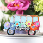 Simon Says Stamp Big Bus Wafer Dies 1383sd Happy Camper Be Yourself Card