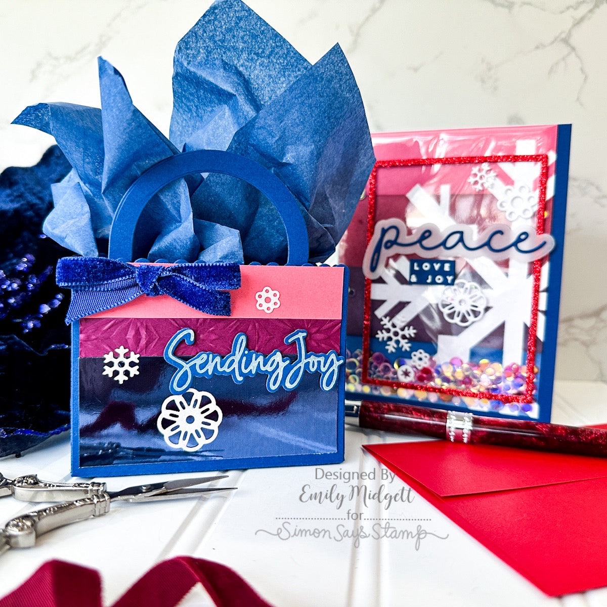 Simon Says Stamps and Dies Big Holiday Words set847bh Stamptember Christmas Ensemble