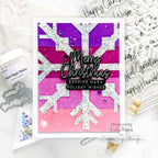Simon Says Stamps and Dies Big Holiday Words set847bh Stamptember Christmas Card
