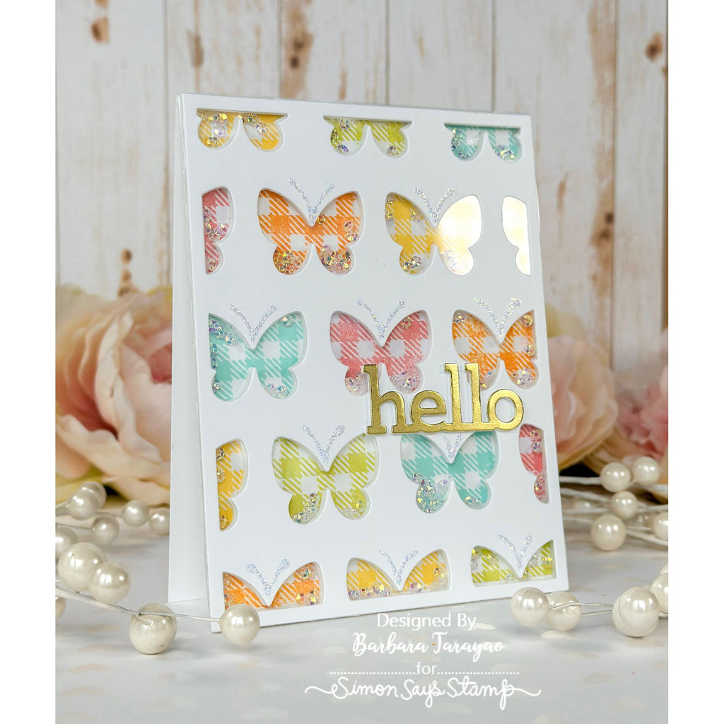 Simon Says Stamp Billow Butterfly Plate Wafer Die s836 Out Of This World