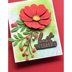 Birch Press Design Best Wishes Noted Script Hot Foil Plate and Die Set bpf507 best wishes