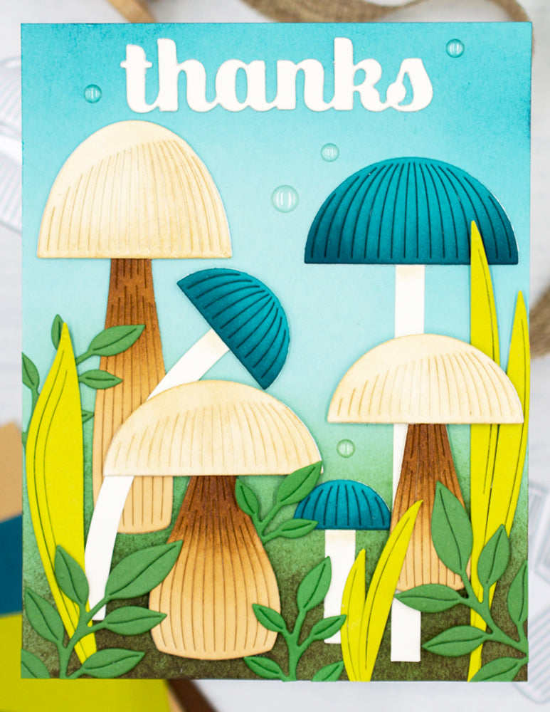 Birch Press Design Block Mushroom Die Bundle thanks fungus