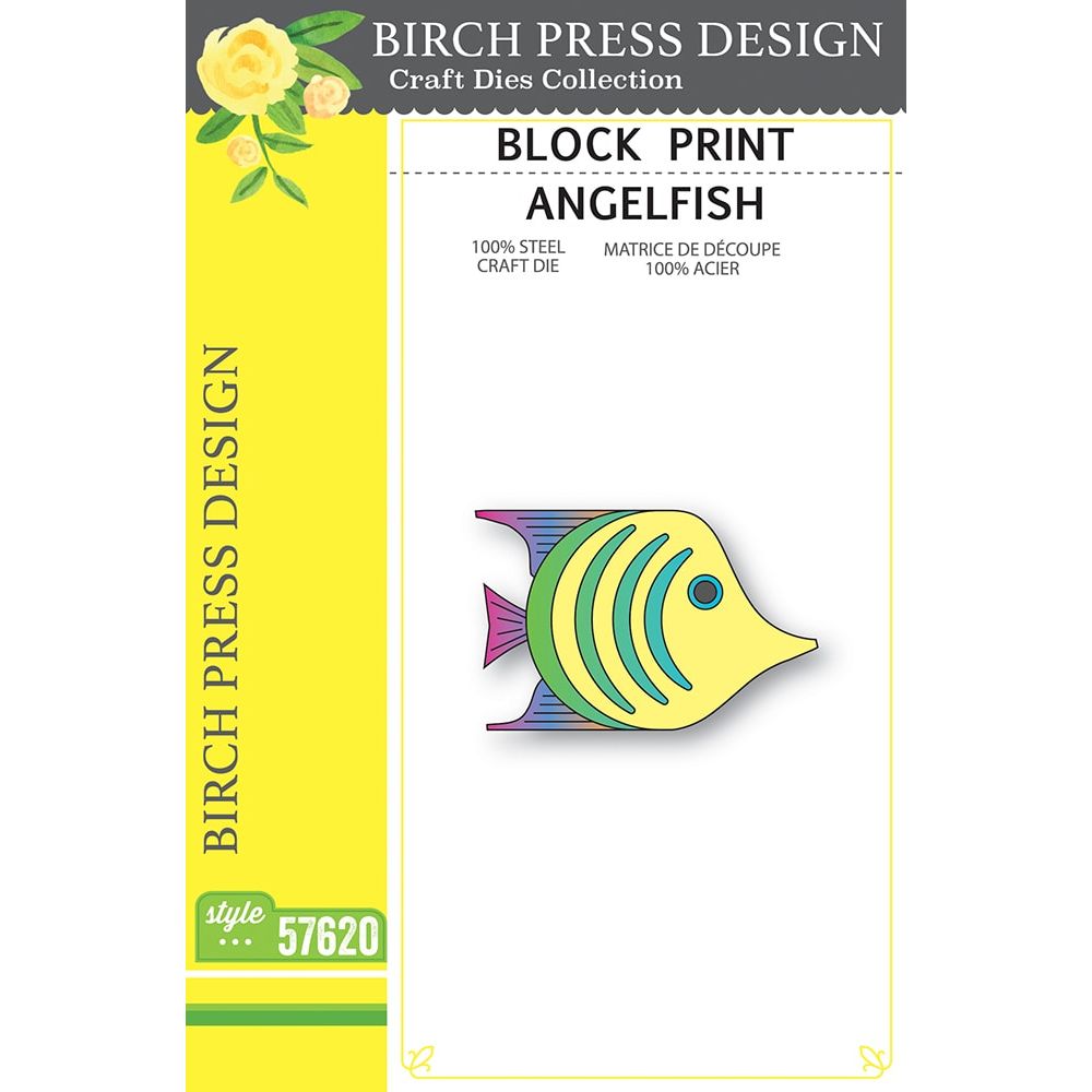 Birch Press Design Block Print Angelfish Dies 57620