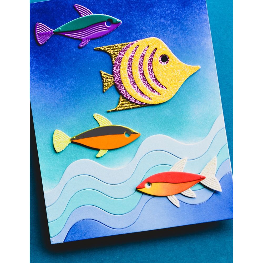 Birch Press Design Block Print Angelfish Dies 57620 sparkle