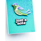 Birch Press Design Block Print Bright Bird 57584 just a note