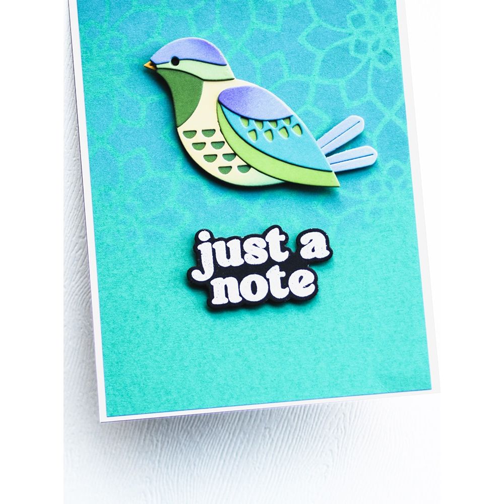 Birch Press Design Block Print Bright Bird 57584 just a note