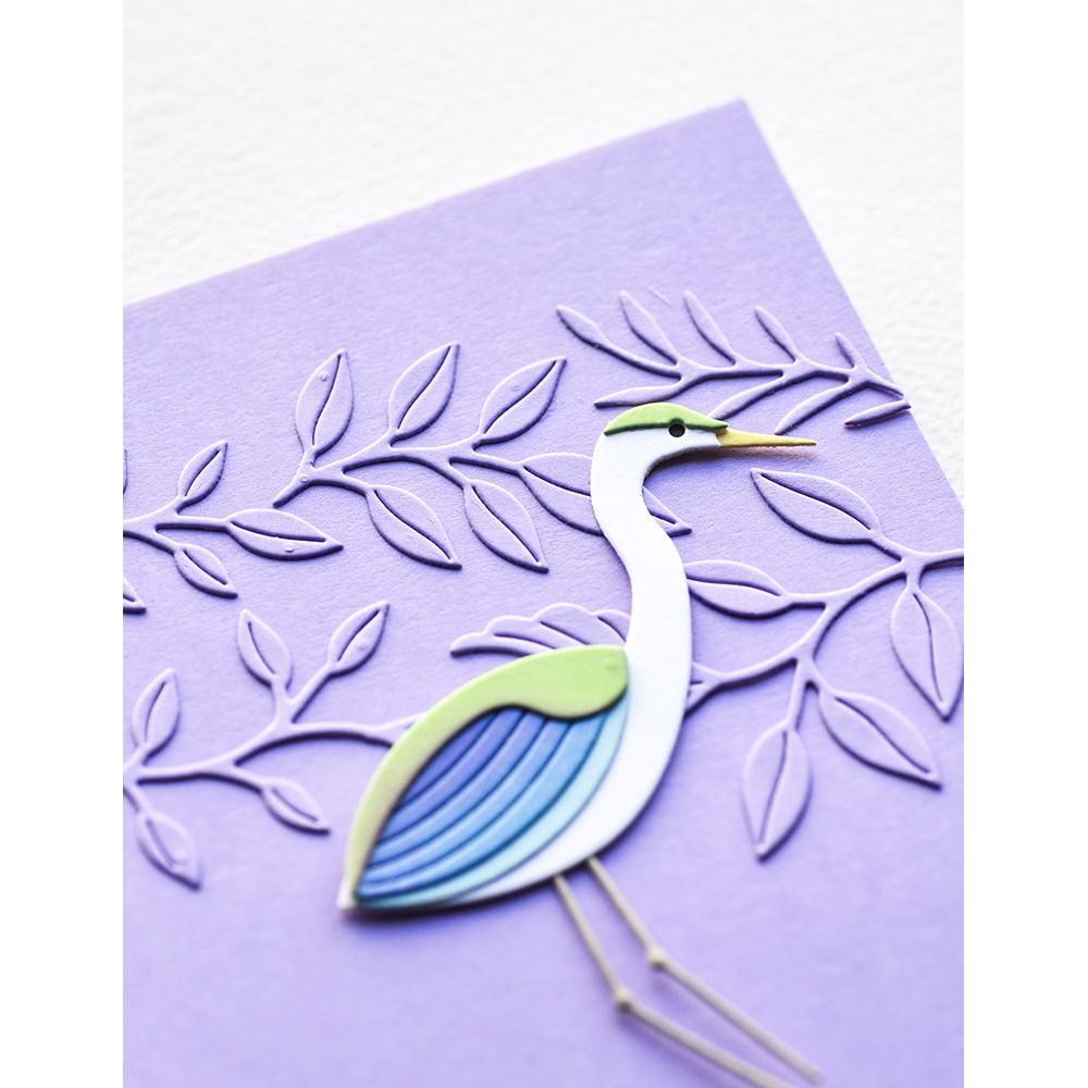 Birch Press Design Block Print Crane Dies 57582 branches