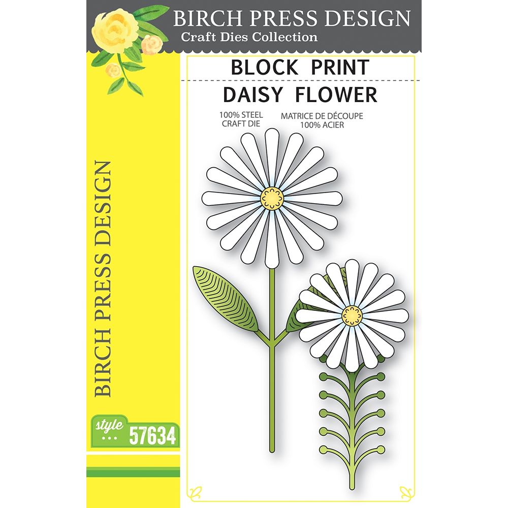 Birch Press Design Block Print Daisy Flower Dies 57634