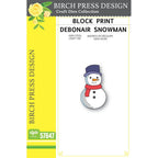 Birch Press Design Block Print Debonair Snowman Dies 57647
