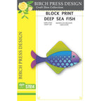 Birch Press Design Block Print Deep Sea Fish Dies 57614