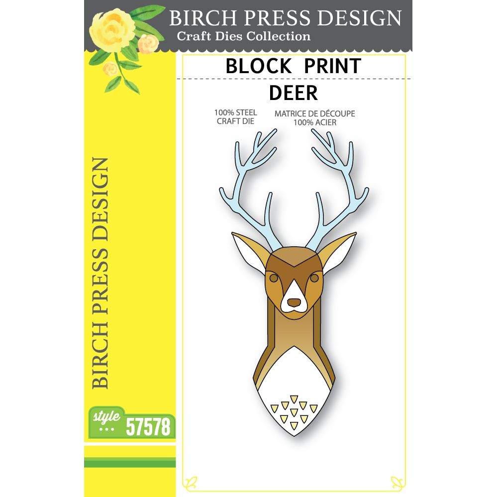 Birch Press Design Block Print Deer Dies 57578

