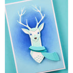 Birch Press Design Block Print Deer Dies 57578 blue