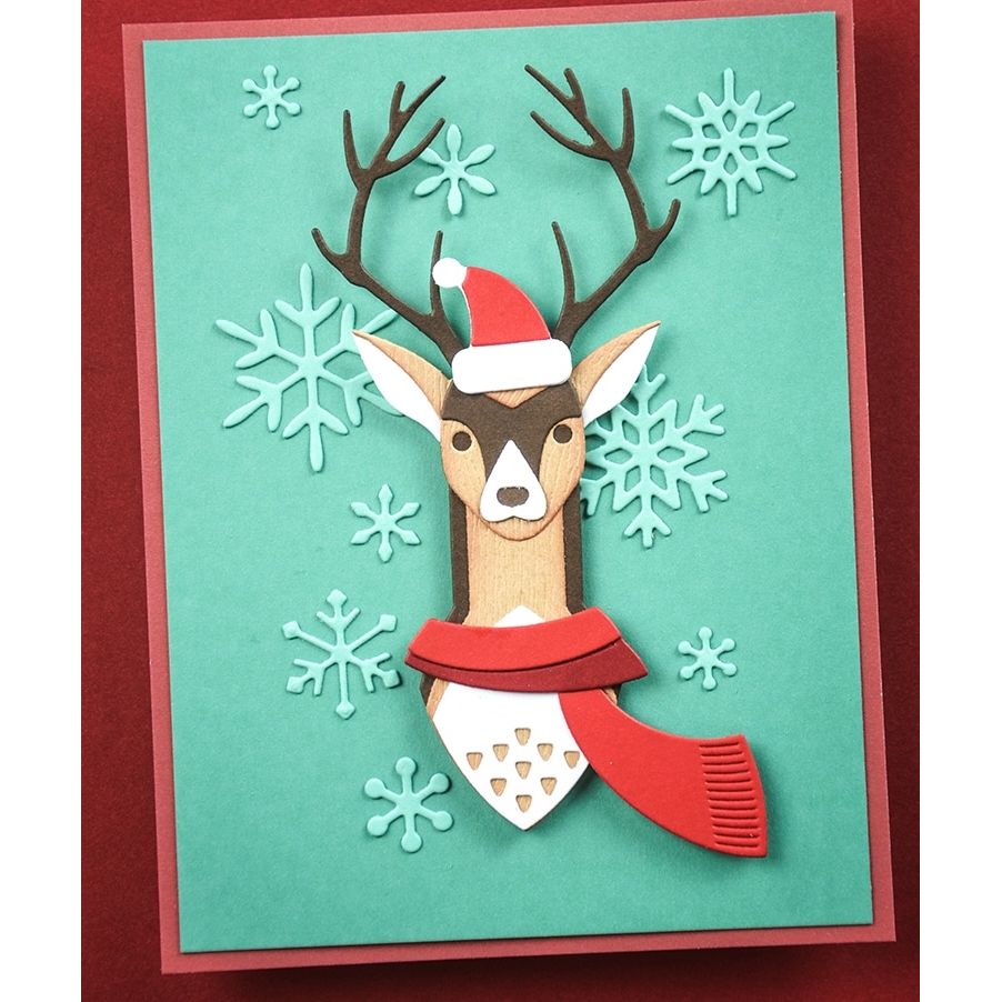 Birch Press Design Block Print Deer Dies 57578 flakes