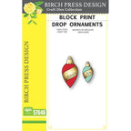 Birch Press Design Block Print Drop Ornaments Dies 57646
