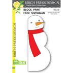 Birch Press Design Block Print Edge Snowman Dies 57642

