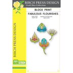 Birch Press Design Block Print Fabulous Flourishes Dies 57604