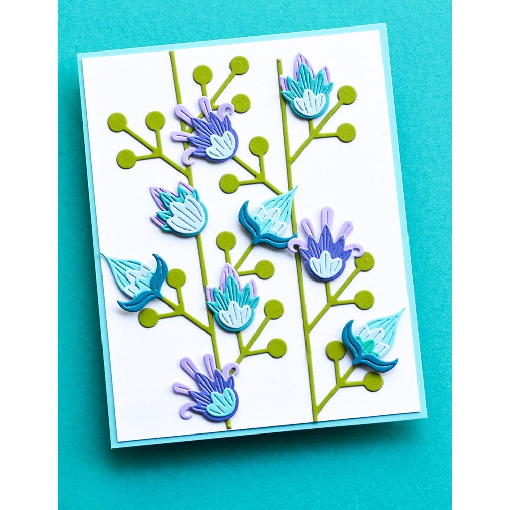 Birch Press Design Block Print Fabulous Flourishes Dies 57604 stems