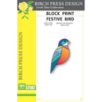 Birch Press Design Block Print Festive Bird Dies 57587