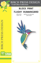 Birch Press Design Block Print Flashy Hummingbird Dies 57658