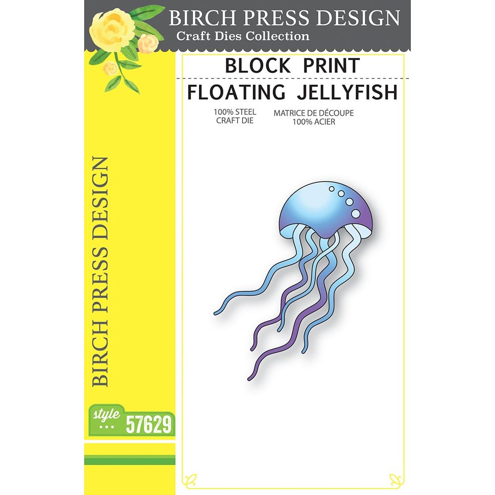 Birch Press Design Block Print Floating Jellyfish Dies 57629