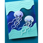 Birch Press Design Block Print Floating Jellyfish Dies 57629 jelly