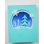 Birch Press Design Block Print Forest Scene Dies 57650 globe