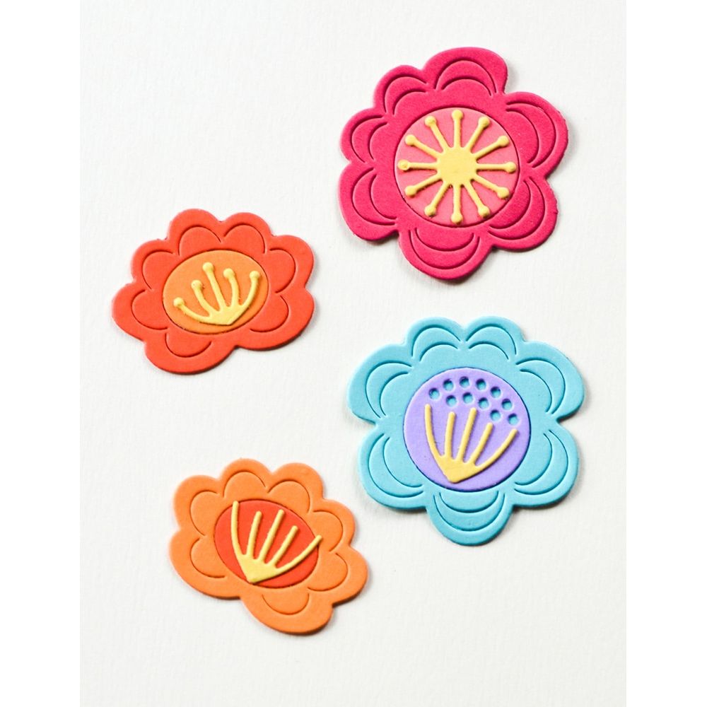 Birch Press Design Block Print Fun Floral Dies 57603 product sample