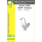 Birch Press Design Block Print Happy Seagull Dies 57624