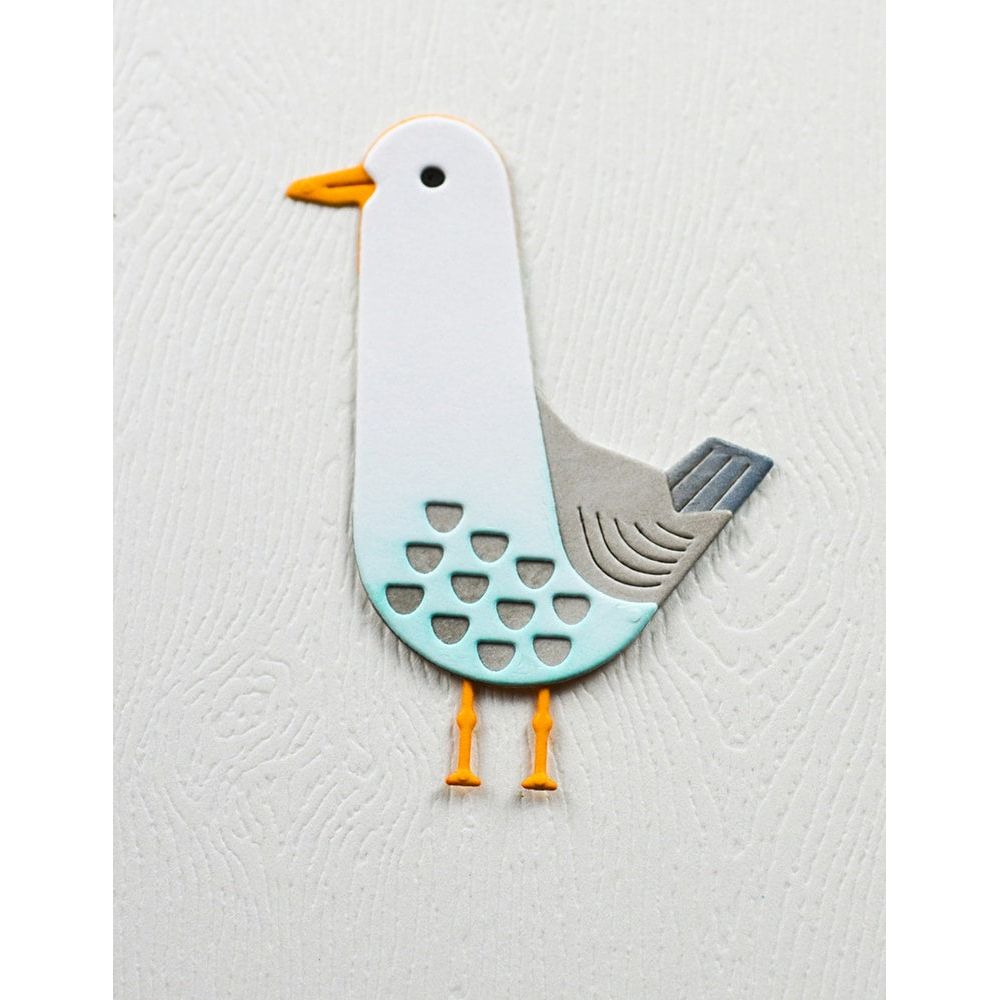 Birch Press Design Block Print Happy Seagull Dies 57624 gull